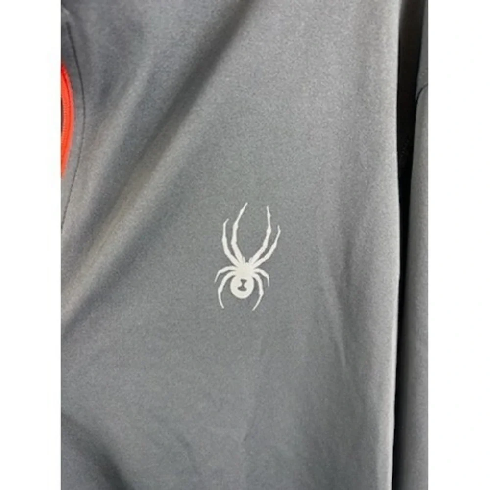 Spyder‎ Web Gray Pullover Long Sleeve Athletic Shirt Activewear Men's Size XXL